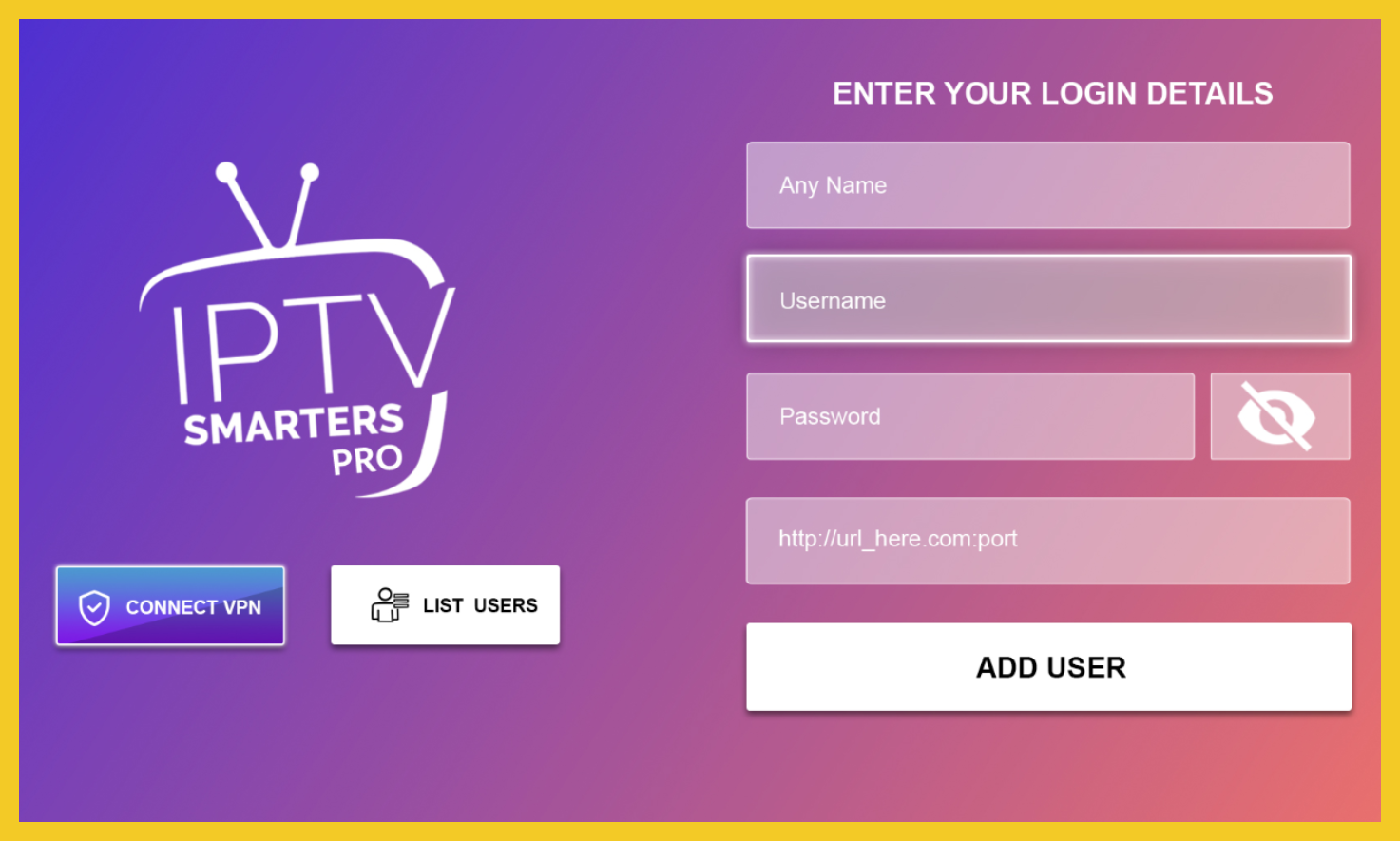 informations iptv Smarters pro