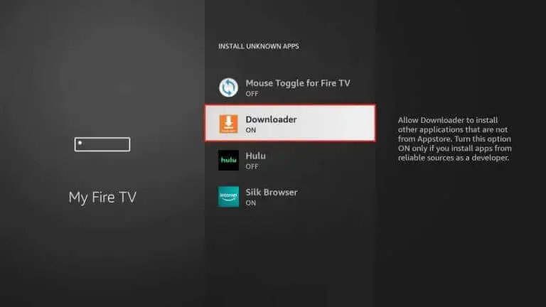 Downloader pour installer des applications tierces sur Firestick